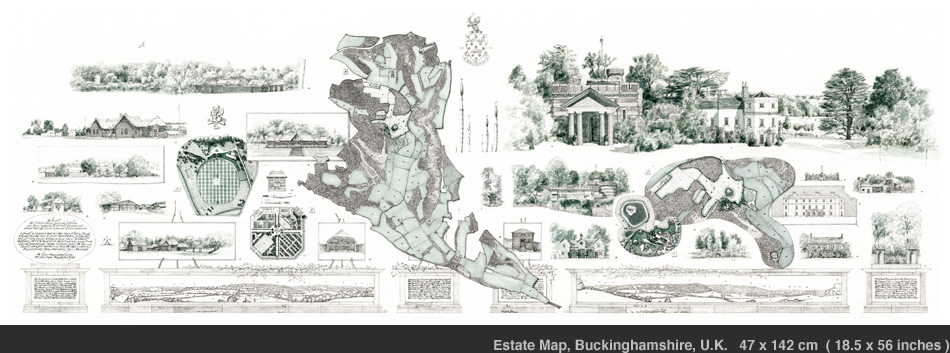 Wormsley estate map